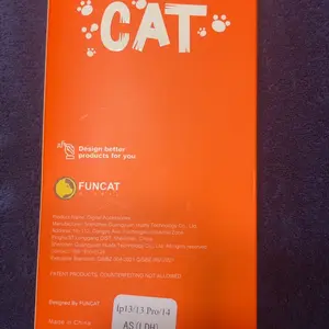 Product Review of [2PCS] FUNCAT GLOBAL Screen Protector-Dust-free Applicator FOR iPhone 17/16/15/14/13/12 "On SALE for NEW APPLE" (Reusable Easy Installation) Headset Covered, Fully Protection, Fingerprint-proof, Electroplated Layer, Tempered glass from T**e