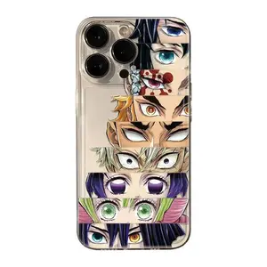 Demon Slayer Blade Janpanese Anime Cartoon Trendy Cute Phone Case For iPhone 17 16 15 14 13 12 11 Pro Max Plus Air - Top Fan's Phone Case Cover as Perfect Gift Get Ready for Halloween