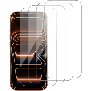 4 Pack Glass Screen Protector Compatible for  17 Pro Max 6.9 inch [9H Hardness]- Screen Tempered Glass, Scratch Resistant,Easy Install [Case Friendly]