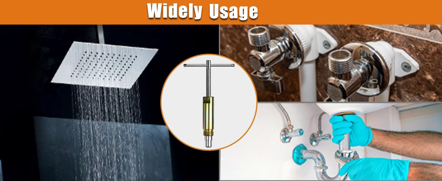 Compression Sleeve Puller Tool Remove Nut & Ferrule Of Pipe 03943, Sleeve Remover For 1/2 Compression Fittings Only, Corroded & Frozen Supply Stops, Plumbing Tools Compression Ring Removal Tool