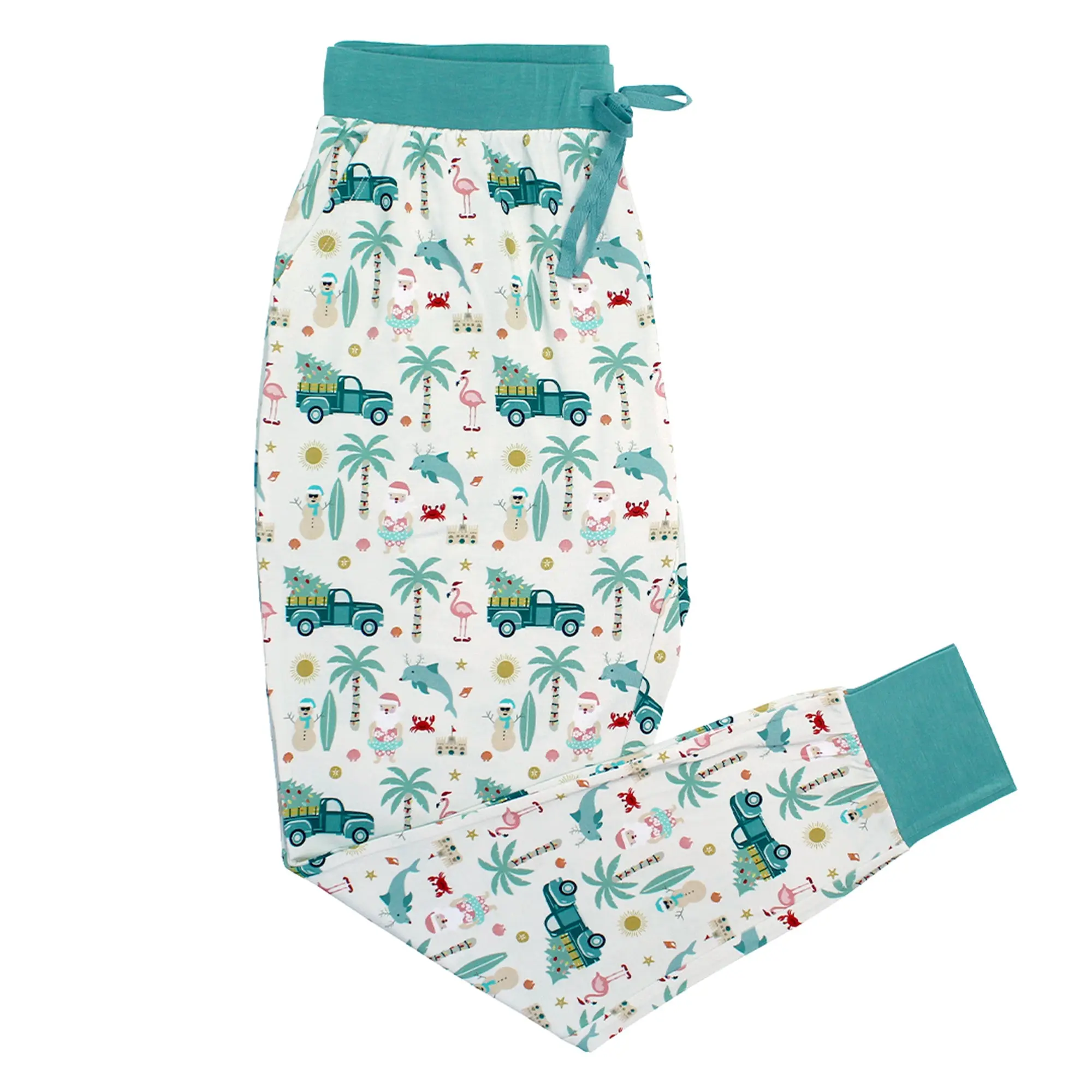 Coastal Christmas Bamboo Women's Jogger Pajama Pants