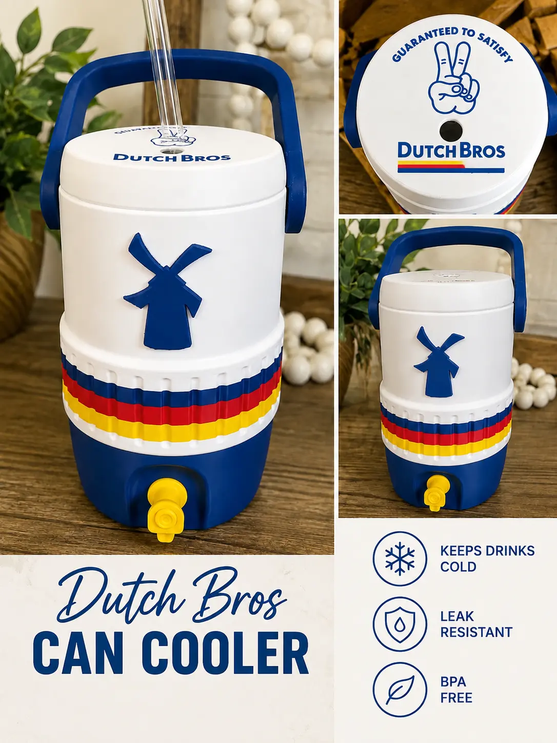 Dutch Bros Can Cooler | 12 oz Standard Can Cooler | 12 oz Skinny Can Holder