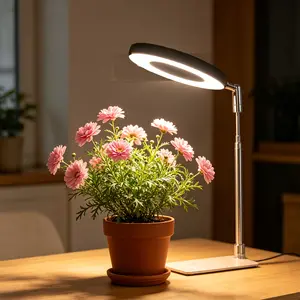 Indoor full-spectrum plant growth lights, LED plant lights and indoor sun-like growth lights are suitable for indoor plants, succulents, flowers and small plants to promote plant growth, with retractable base growth lights, LED plant growth lights with ad