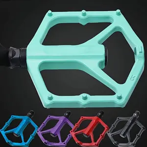 Aluminum Alloy Bicycle Pedals, Blue Colors, Du Bearings, Multi-Purpose Road Mountain Bikes, Durable Smooth Riding, Ergonomic Design
