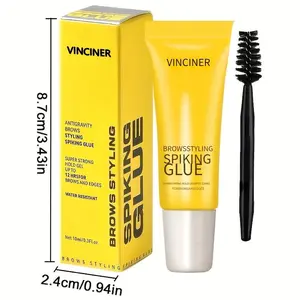 Transparent Brow Defining Eyebrow Gel with Brush - Strong Hold, Waterproof and Long-Lasting Formula for All Skin Types, Cosmetic, Makeup