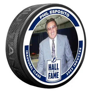 Phil Esposito Lightning Hall of Fame Limited Edition 3D Embossed Puck