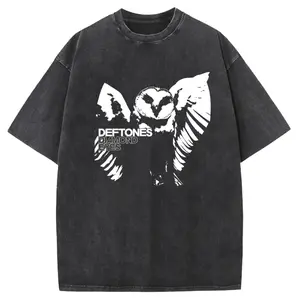Sunland Hip Hop Unisex Oversized Summer Acid Washed Heavyweight Cotton T-shirt, Gift For Gothic, Gift For Punk, Grunge Clothes