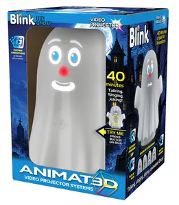 ANIMAT3D Blink The Talking Animated Ghost with Built in Video Projector and Speaker Includes 40 Minutes of Content