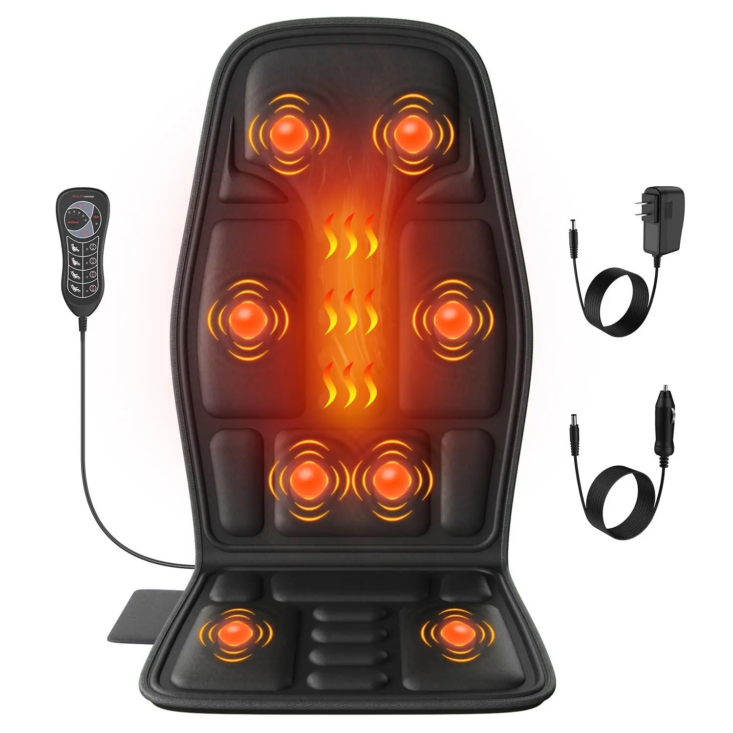 Electric Massage Chair Pad with Heat, Back Massager Seat Cushion with Adjustable Modes, Full Body Vibration, Massage Pad for Office & Home Relaxtion, Lumbar Neck Mattress Chair Mat, Christmas Birthday Gifts for Men Women Parents Friends Lover pad comfort