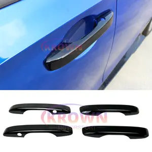 FITS 2022-2026 HONDA CIVIC SEDAN GLOSSY BLACK DOOR HANDLE COVER TRIM GARNISH SET OF 4