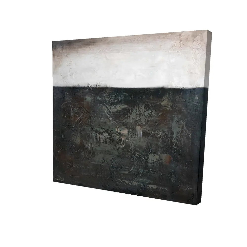 Begin Home Decor 2080-2424-AB76 24 x 24 in. White Abstract Texture Canvas - Home Decor Wall Art