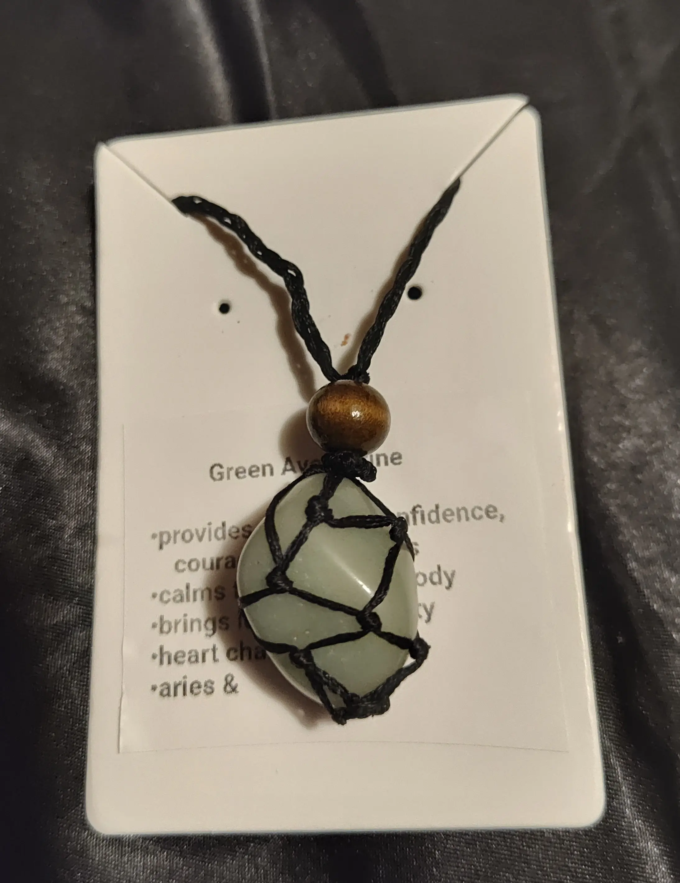 Handcrafted green aventurine necklace