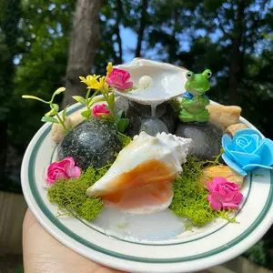 Handmade sculpture miniatures waterfall centerpiece Handmade Handmade Sculpture Housewarming Sculpture Handmade