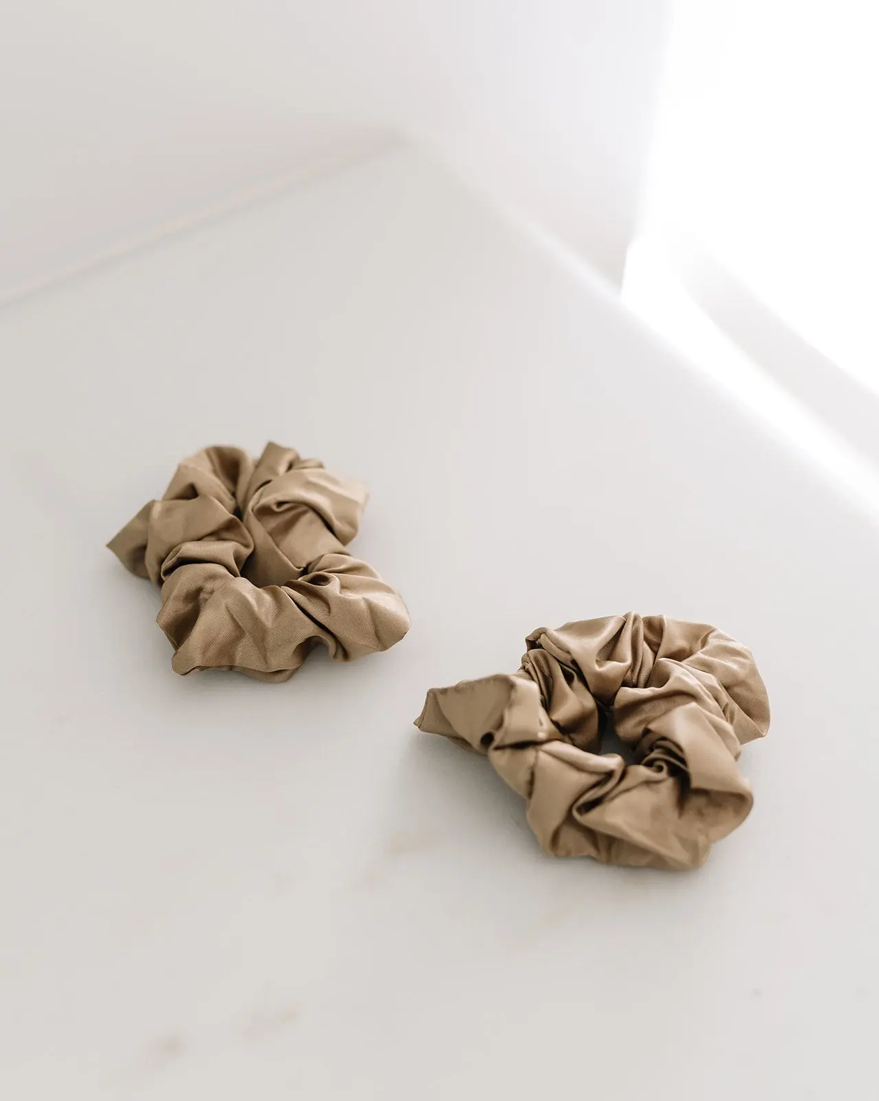 Silk Scrunchie Set - Gold Silk Scrunchie Set - Gold
