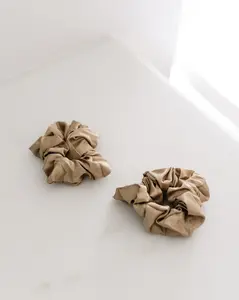 Silk Scrunchie Set - Gold
