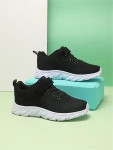Boys' Multi-Color Casual Sporty Low Top Sneakers Velcro Strap Lightweight Breathable for Sports Outdoor Daily Wear