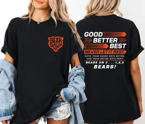 Good Better Best Football Comfort Colors T-Shirt, Vintage Graphic Bear Down Tee, Chicago Football Shirt, Retro Game Day Outfit, Unisex, Fans Gift