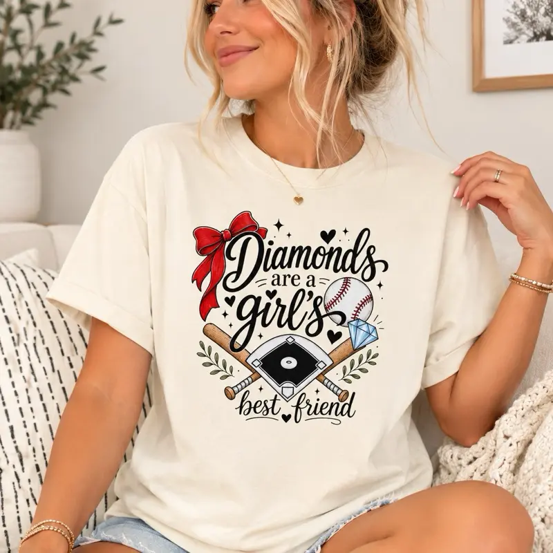Diamonds are a girls best friend- Red