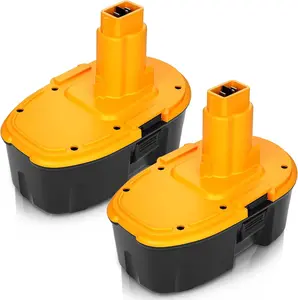 2 Packs 4500mAh Ni-Mh DC9096 DC9098 DC9099 DW9098 Battery Replacement for Dewalt 18V Battery Compatible with Dewalt 18 Volt XRP Battery drill battery Lithium High Capacity Power Tools