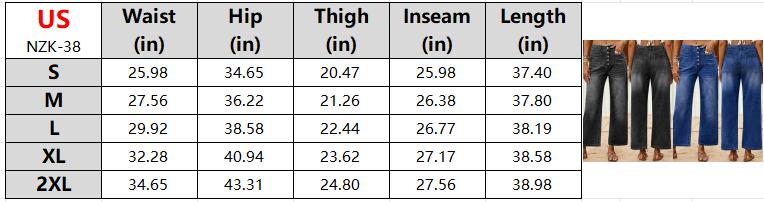 wide hips flared jeans