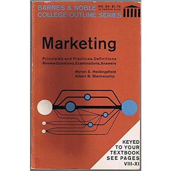 USED-Marketing (Barnes & Noble Outline Series, Cos 157) by Myron Samuel Heidingsfield (Paperback)