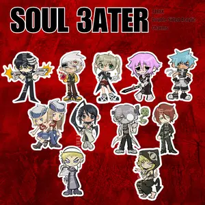 Edgy S0ul Eater Acrylic Keychain Charms - Perfect for Itabags, Keys, and Accessorizing