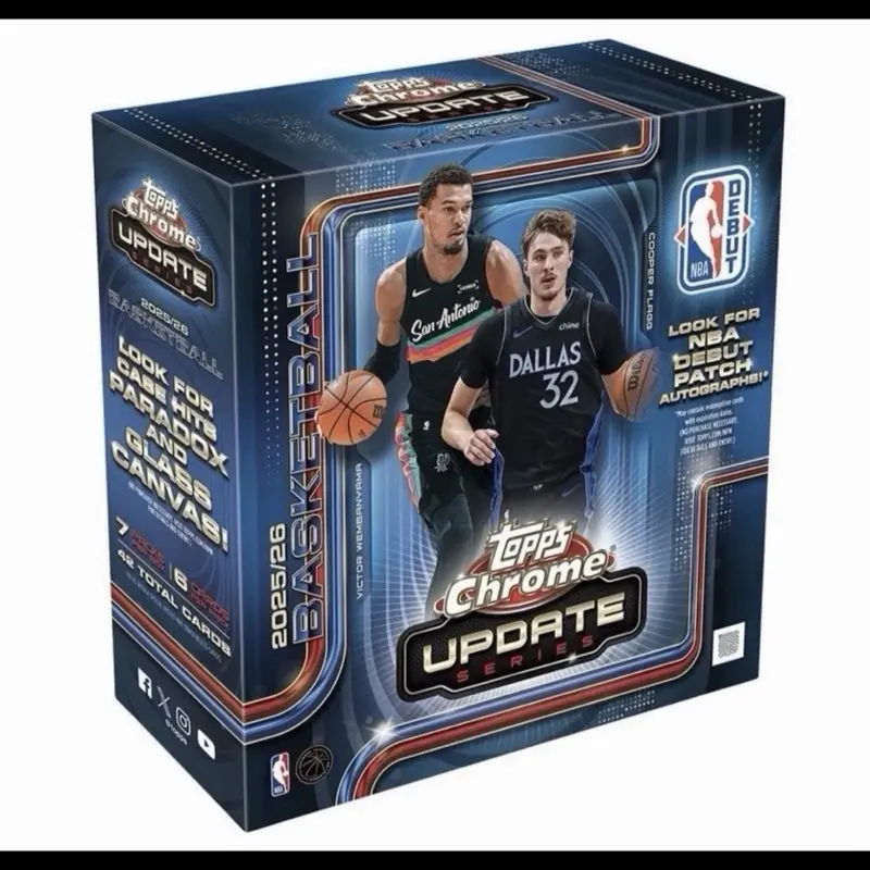 2025/26 Topps Chrome Update Series Basketball Mega Box