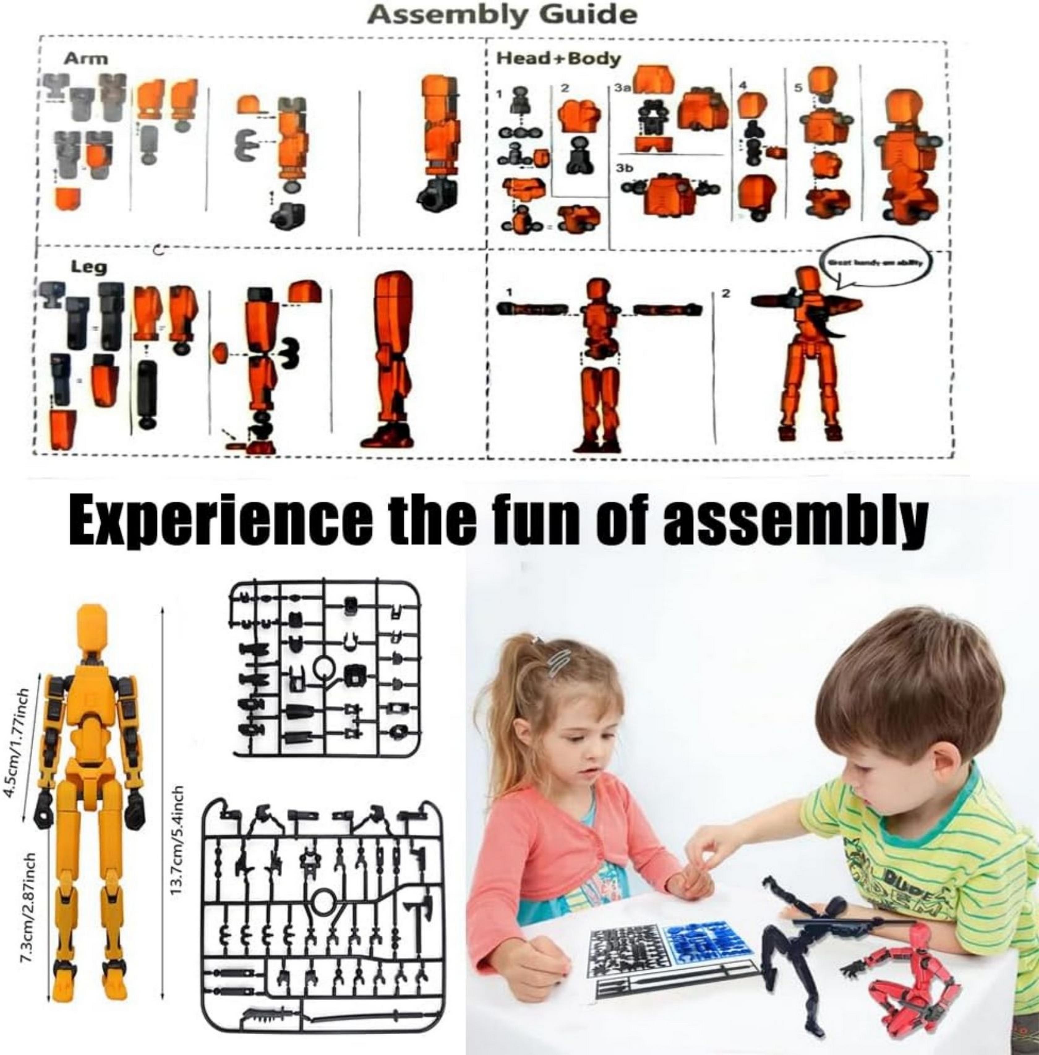 2024 Latest Style 13 Lucky Puppet Joints Can Move DIY Doll Generation Dummy Doll DIY Body Decompression Tabletop Display