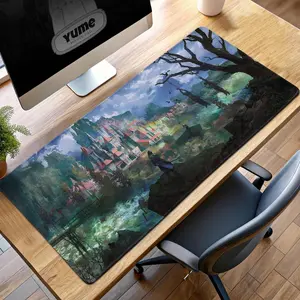 Elden Ring Dark Fantasy Castle Gaming Mouse Pad - Lands Between Desk Mat, Large Gamer Pad, Gift for Soulsborne Fans