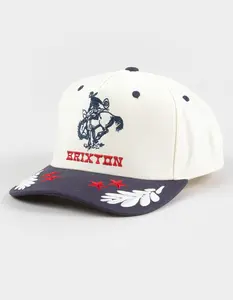 BRIXTON Rodeo Womens NetPlus® Snapback Hat, Black  &  White