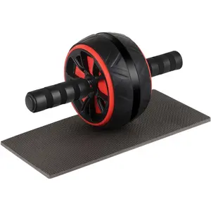 Ab Roller Wheel for Core & Abdominal Workout – Fitness Equipment for Men & Women, Home Gym Exercise Wheel with Knee Pad – Strength Training Gear for Abs & Core