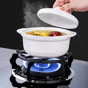 Universal gas stove rack - Anti-slip stove grates suitable for small pots and milk pans, heavy-duty kitchen stove support racks, multi-functional stove top pot racks