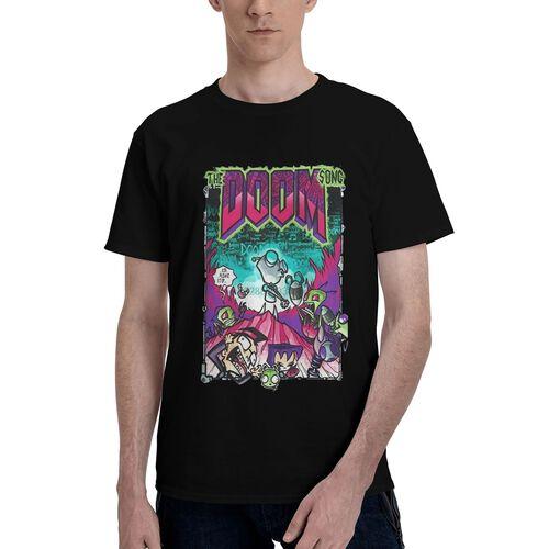 GIR The Doom Song Invader Zim Nickelodeon Y2K Unisex Black Tee
