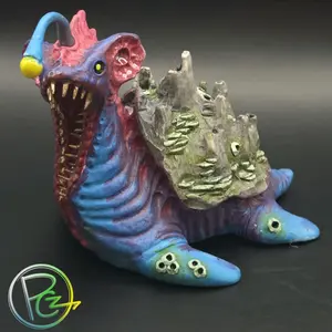 Handsculpted Terrifying Lapras Pokemon Sculpture 3 Inches Tall Unique Resin Casting Ornaments Handmade Art Display Decor Signed Numbered Collectible
