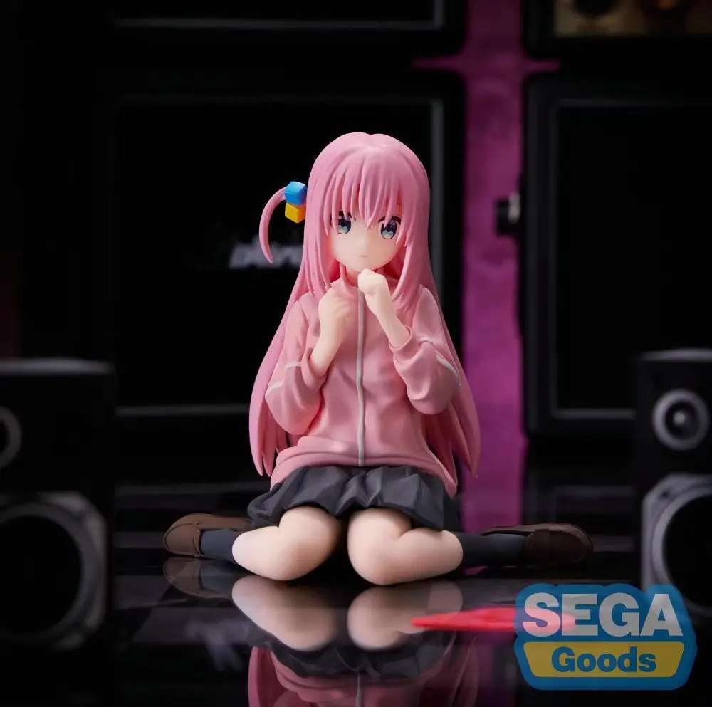 8cm Anime Merchandise: Hitori Gotoh Sitting-Pose Bishoujo Figure / Model / Gift