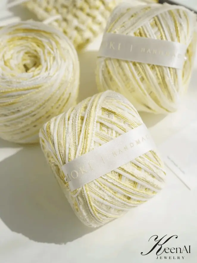 Premium Hand-Mixed Yarn No.2 for Knitting - Cotton & Polyester Blend