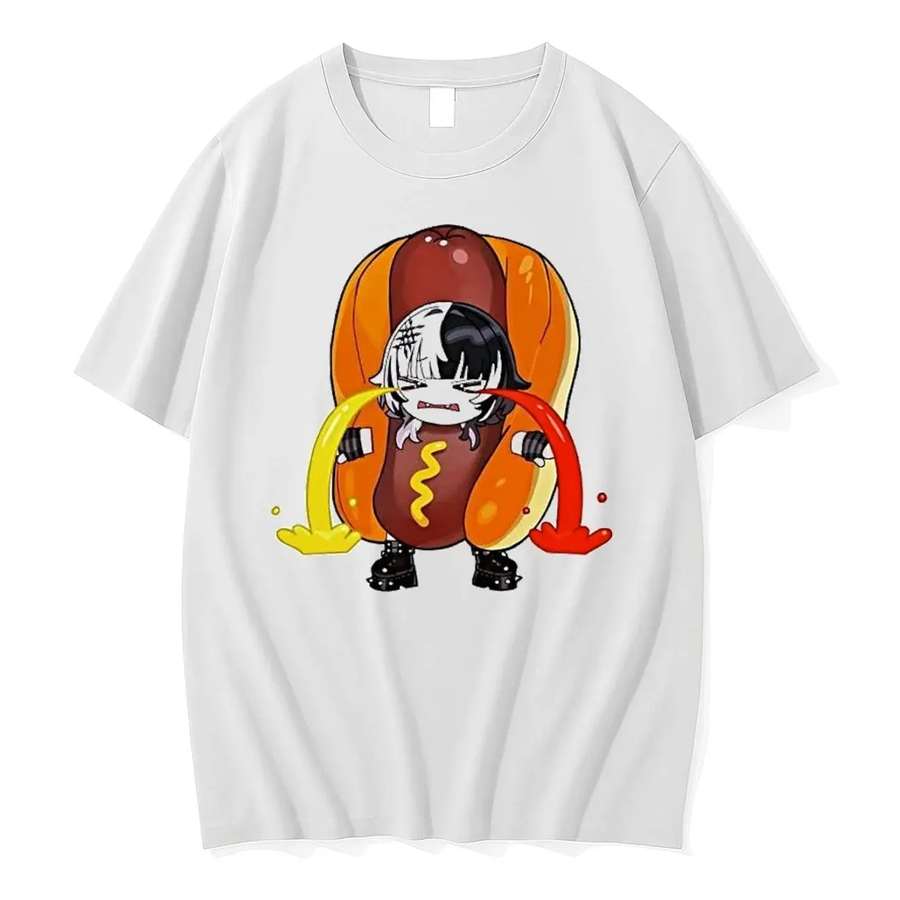 Officials Shiori Novella Hololive Hot Dog Crying Condiment Sauce Funny Premium T Shirt Sweatshirt Hoodie CS1