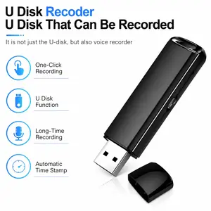 2-in-1 USB smart voice recording device featuring HD audio and noise reduction, with timestamp-based sorting—making it an ideal voice recorder for meeting minutes. Automatic Automatic Automatic