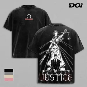 Hiromi Higuruma Jujutsu Kaisen Graphic Tee, Justice Domain Vintage Washed Shirt, Anime Lawyer Sorcerer Unisex Streetwear, Courtroom Judgment Design, Heavyweight Cotton Oversized Tee, Gift for JJK Fans