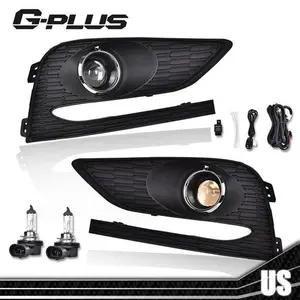 Fit For 16-18 Chevy Cruze Bumper Projector Fog Lights Driving Lamps W/ Switch