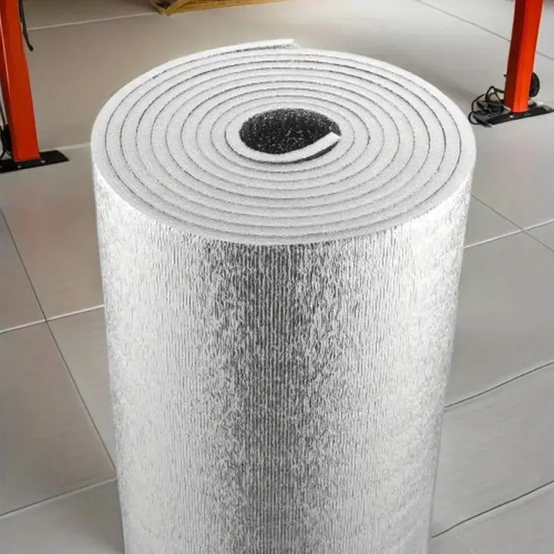 Double-Sided Aluminum Foil Balcony Roof Glass Insulation Film, Privacy Window Film, High Temperature Resistant Sunshade, Window Heat Blocking Material, Window Sun Blocker, Window Privacy Films