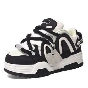 Q-AND 2025 Unisex All-Season Niche Original Platform Sneakers - Elevate Height 5CM, Non-Slip, Versatile & Stylish Bread Shoes Closed  Boy Athletic Footwear Trainer