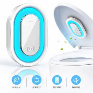 Smart Toilet UV C Sanitizing and Odor Control System Motion Activated Automatic Toilet Deodorizer with UV C Sterilization Chemical Free Air Purifier Safety Sensor Rechargeable Long Lasting Battery for Bathroom Home and RV