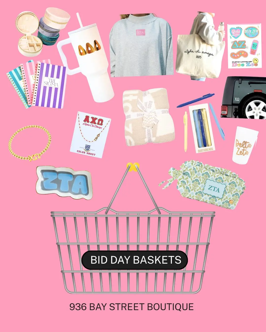 Bronze Bid Day Basket