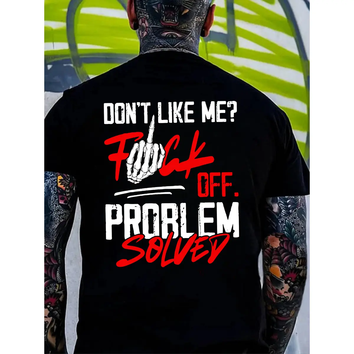 Problem Solved Hoodie & T Shirt – Savage "Don’t Like Me" Graphic Streetwear