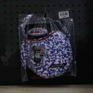 WHT/PURPLE MOFO MICROFIBER BUFF PAD- 6" X1.5"