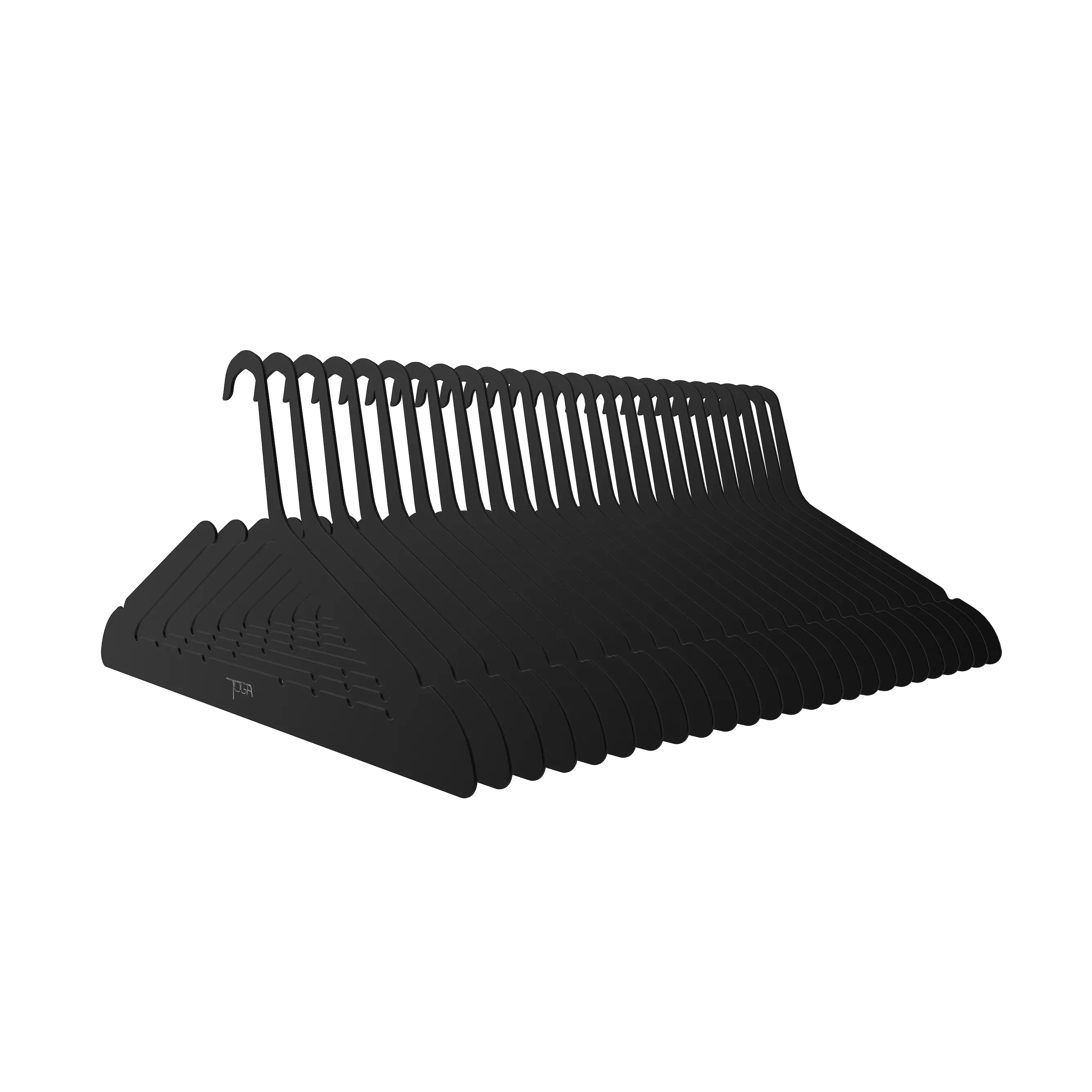 25 Pack Black Toga Hangers