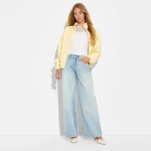 Women's Low-Rise Baggy Jeans - Wild Fable Light Wash 6