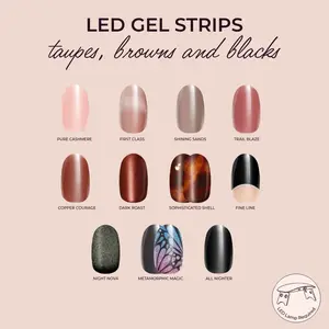 Kleo Kolor LED Gel Strip Collection - Taupes, Browns & Blacks