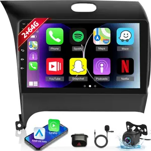 [2+64G] Android 13 Car Radio for 2013-2016 KIA K3 Cerato Forte Radio - Wireless Carplay & Android Auto - 9 inch HD Touch Screen EQ Audio- Voice Control/GPS/Mirror Link/WiFi/SWC+ AHD Backup Camera
